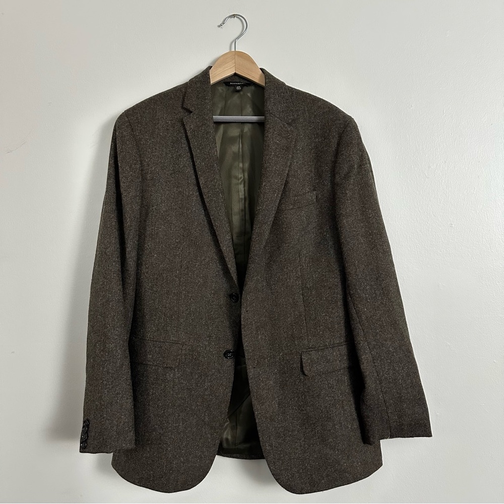 BANANA REPUBLIC Modern Slim Fit Tweed Blazer - BROWN - Picture 2 of 7